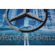 Mini Bead Embroidery Kit on Art Canvas "Mercedes-Benz"