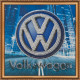 Mini Bead Embroidery Kit on Art Canvas "Volkswagen"