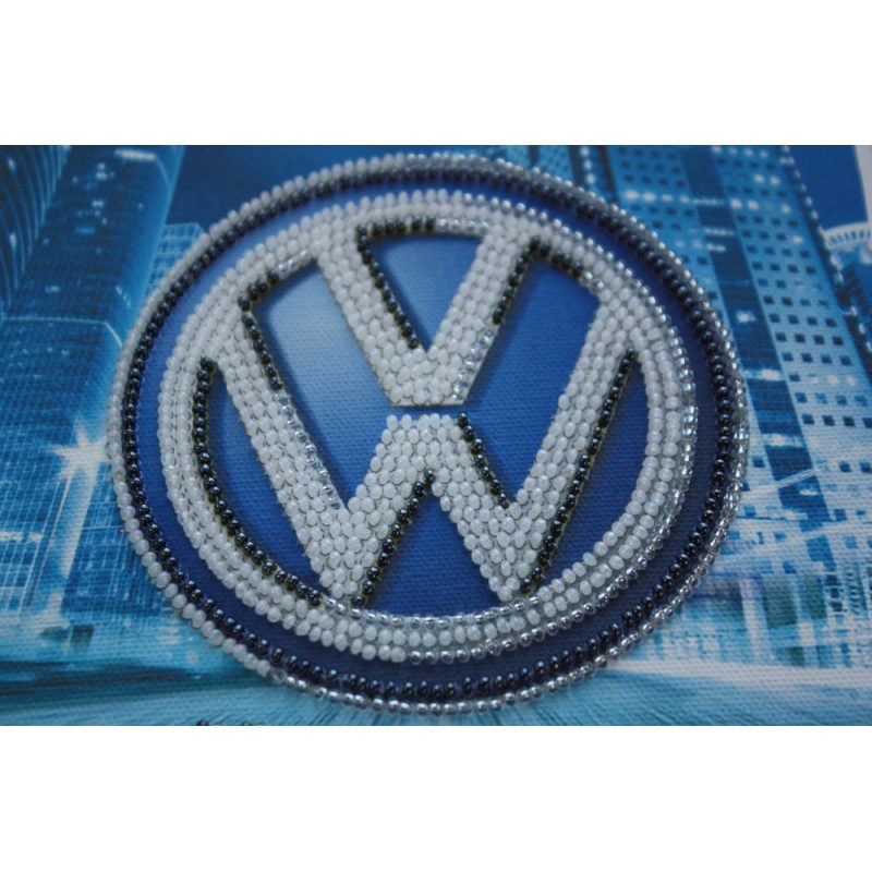 Mini Bead Embroidery Kit on Art Canvas "Volkswagen"