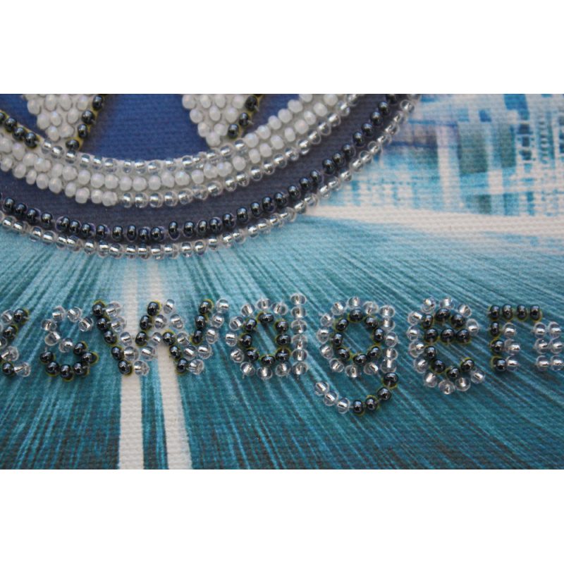 Mini Bead Embroidery Kit on Art Canvas "Volkswagen"