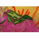 Mini Bead Embroidery Kit on Art Canvas "Sleeping fairy"