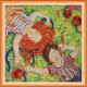Mini Bead Embroidery Kit on Art Canvas "Spreadeagle"