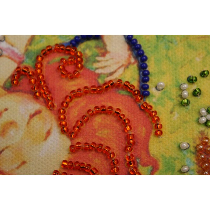 Mini Bead Embroidery Kit on Art Canvas "Spreadeagle"
