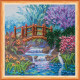 Mini Bead Embroidery Kit on Art Canvas "In a brushwood"