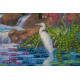 Mini Bead Embroidery Kit on Art Canvas "In a brushwood"