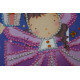 Mini Bead Embroidery Kit on Art Canvas "Star dance"