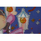 Mini Bead Embroidery Kit on Art Canvas "Star dance"