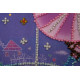 Mini Bead Embroidery Kit on Art Canvas "Star dance"