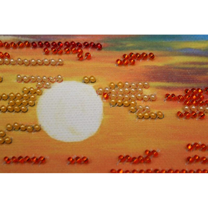 Mini Bead Embroidery Kit on Art Canvas "No wind"