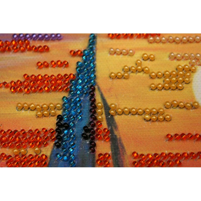 Mini Bead Embroidery Kit on Art Canvas "No wind"