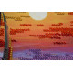 Mini Bead Embroidery Kit on Art Canvas "No wind"