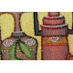 Mini Bead Embroidery Kit on Art Canvas "Kettle – 1"