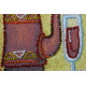 Mini Bead Embroidery Kit on Art Canvas "Kettle – 1"