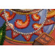 Mini Bead Embroidery Kit on Art Canvas "Cacao"