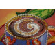 Mini Bead Embroidery Kit on Art Canvas "Cacao"