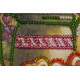 Mini Bead Embroidery Kit on Art Canvas "Violet tea"