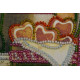 Mini Bead Embroidery Kit on Art Canvas "Violet tea"