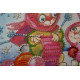 Mini Bead Embroidery Kit on Art Canvas "Knitting bunnies"