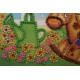Mini Bead Embroidery Kit on Art Canvas "On a rocking horse"