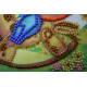 Mini Bead Embroidery Kit on Art Canvas "On a rocking horse"