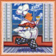 Mini Bead Embroidery Kit on Art Canvas "Cheer cook"