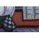 Mini Bead Embroidery Kit on Art Canvas "Cheer cook"