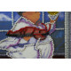 Mini Bead Embroidery Kit on Art Canvas "Cheer cook"