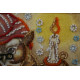 Mini Bead Embroidery Kit on Art Canvas "Owl"