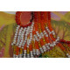 Mini Bead Embroidery Kit on Art Canvas "Cockerel"