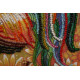 Mini Bead Embroidery Kit on Art Canvas "Cockerel"