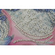 Mini Bead Embroidery Kit on Art Canvas "Owl and alarm clock"