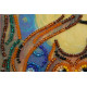 Mini Bead Embroidery Kit on Art Canvas "Midnight Owl"