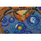 Mini Bead Embroidery Kit on Art Canvas "Midnight Owl"