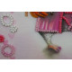 Mini Bead Embroidery Kit on Art Canvas "Owl and coffee"