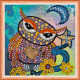 Mini Bead Embroidery Kit on Art Canvas "Snoozing"