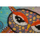 Mini Bead Embroidery Kit on Art Canvas "Snoozing"