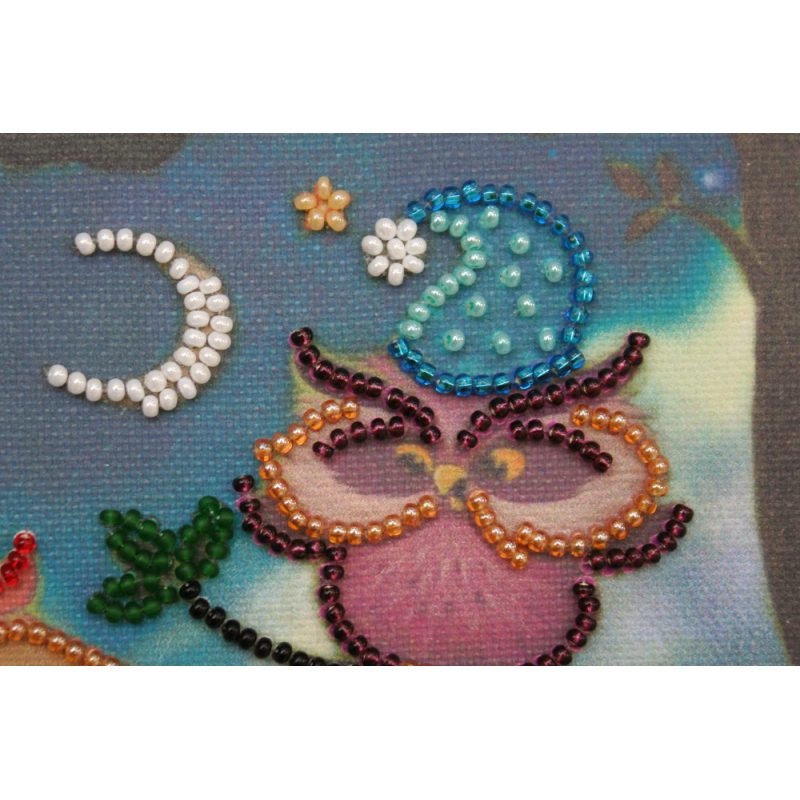 Mini Bead Embroidery Kit on Art Canvas "Little whyer"