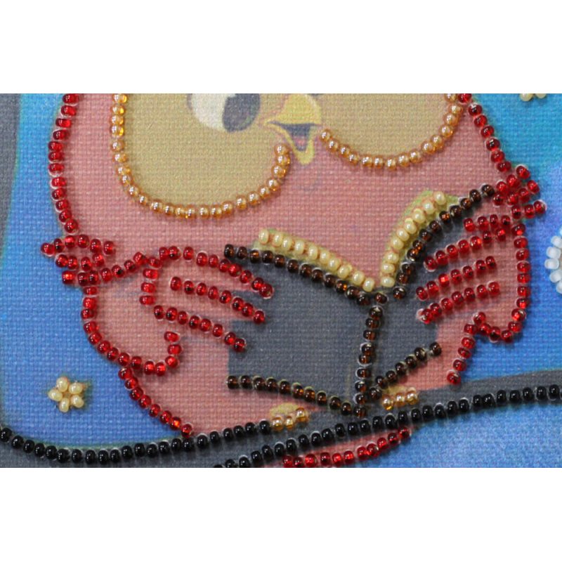 Mini Bead Embroidery Kit on Art Canvas "Little whyer"