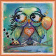 Mini Bead Embroidery Kit on Art Canvas "Muse"