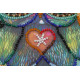 Mini Bead Embroidery Kit on Art Canvas "Muse"