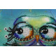 Mini Bead Embroidery Kit on Art Canvas "Muse"