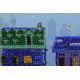 Mini Bead Embroidery Kit on Art Canvas "The night city"