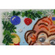 Mini Bead Embroidery Kit on Art Canvas "Drummer-girl"