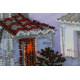 Mini Bead Embroidery Kit on Art Canvas "The pink Moon"