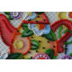 Mini Bead Embroidery Kit on Art Canvas "Teatime"