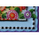 Mini Bead Embroidery Kit on Art Canvas "Teatime"
