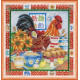 Mini Bead Embroidery Kit on Art Canvas "Hospitality"
