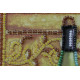 Mini Bead Embroidery Kit on Art Canvas "Grapes and vine"