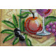 Mini Bead Embroidery Kit on Art Canvas "Grapes and vine"