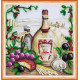 Mini Bead Embroidery Kit on Art Canvas "Spices"